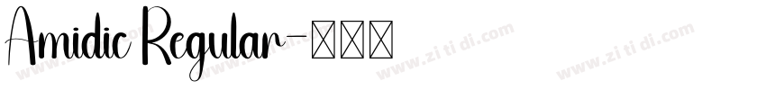 Amidic Regular字体转换 Amidic Regular字体转换